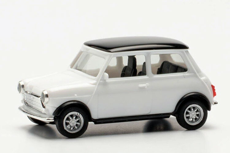 ヘルパ 1/87 ミニ クーパー クラシックカー ホワイト/ブラック Herpa 1:87 Mini Cooper Classic car in 