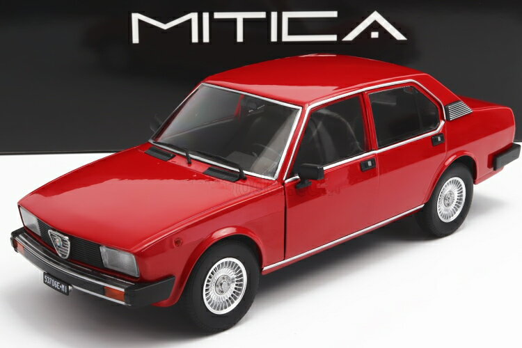 Mitica 1/18 アルファロメオ アルフェッタ ベルリーナ 2000L 1978 レッド 500台限定Mitica 1:18 Alfa Romeo ALFETTA BERLINA 2000L 1978 ROSSO ALFA 501 RED LIMITED 500 ITEMS