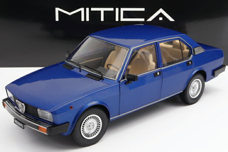 Mitica 1/18 アルファロメオ アルフェッタ ベルリーナ 2000L 1978 ブルー 500台限定Mitica 1:18 Alfa Romeo ALFETTA BERLINA 2000L 1978 BLUE PERVINCA MET 349 LIMITED 500 ITEMS