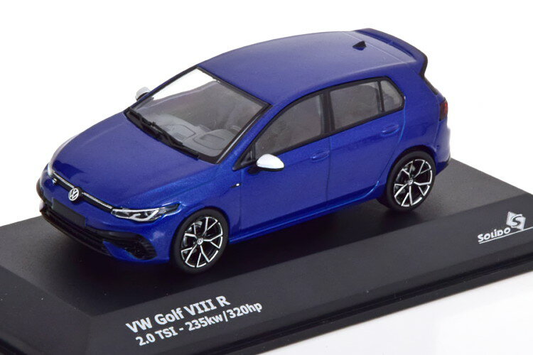 \h 1/43 tHNX[Q St8 R 2021 u[^bNSolido 1:43 VW Golf 8 R 2021 bluemetallic