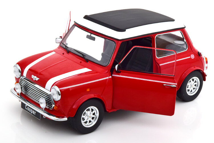 KK-Scale 1/12 ~jN[p[ nh bh/zCg [tp[ct JKK-Scale 1:12 Mini Cooper LHD Sunroof red white with exchangeable roof part