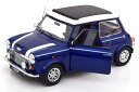 KK-Scale 1/12 ミニクーパー 左ハンドル ブルーメタリック/ホワイト ルーフパーツ付き 開閉KK-Scale 1:12 Mini Cooper LHD Sunroof bluemetallic white with exchangeable roof part