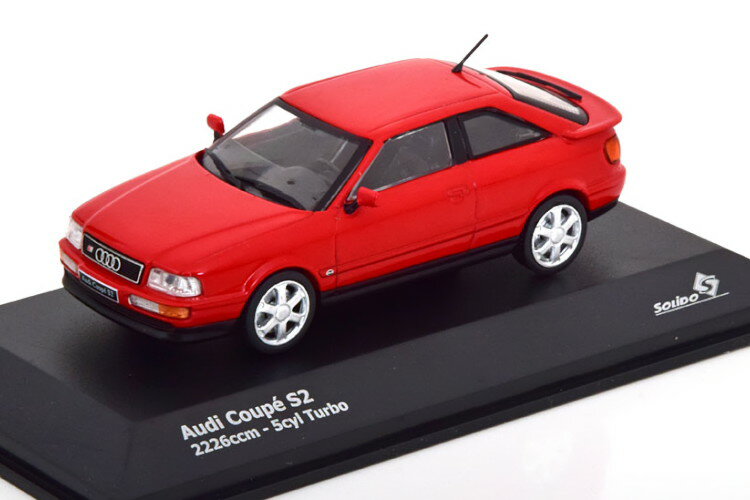 \h 1/43 AEfB S2 N[y 1992 bhSolido 1:43 Audi S2 Coupe 1992 red