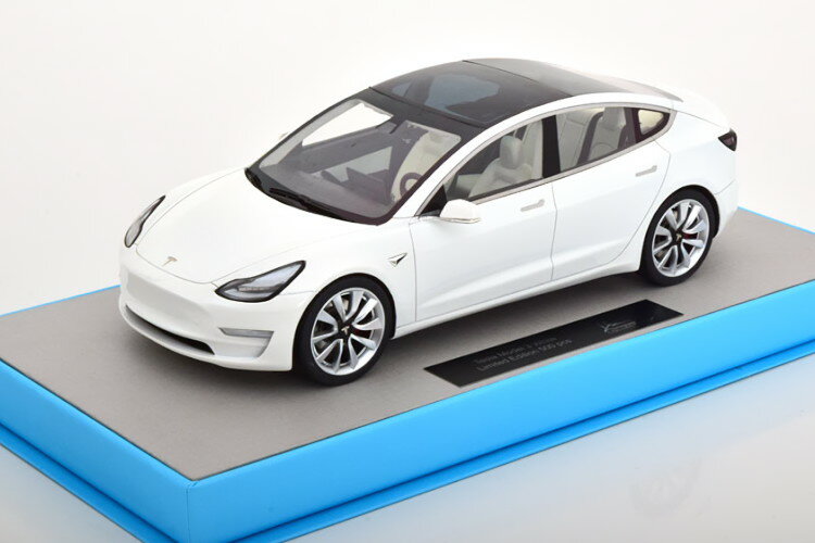 LS-COLLECTIBLES 1/18 eX f 3 2017 zCg 500LS-COLLECTIBLES 1:18 Tesla Model 3 2017 white Limited Edition 500 pcs