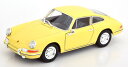 Welly 1/24 ポルシェ 911 クーペ 1964 ライトイエロー ポルシェミュージアム特別版 開閉Welly 1:24 Porsche 911 Coupe 1964 lightyellow special edition from the Porsche Museum