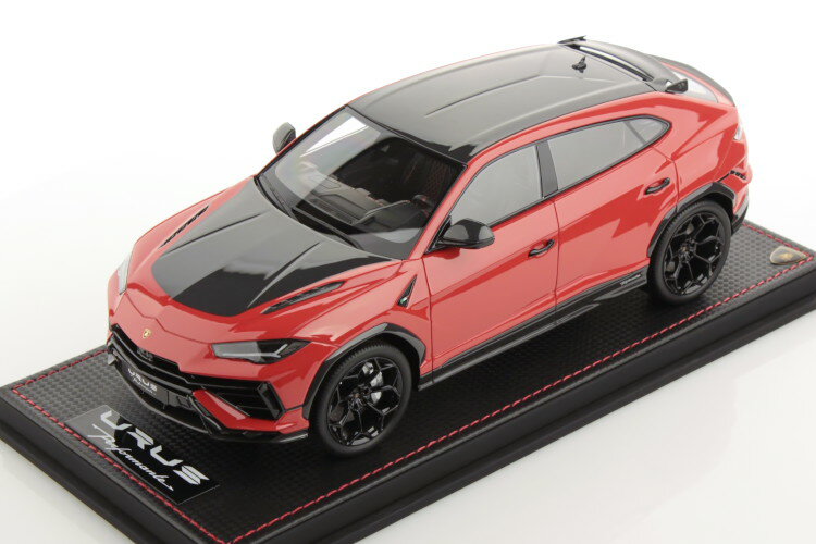 MR-MODELS 1/18 {M[j EX ytH}e 2022 - CON VETRINA - V[P[Xt 99MR-MODELS 1/18 LAMBORGHINI URUS PERFORMANTE 2022 CON VETRINA WITH SHOWCASE ROSSO ARANCIO ORANGE LIMITED 99 ITEMS