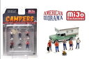 アメリカンジオラマ 1/64 フィギュアセット - キャンパーAmerican Diorama 1:64 Figure Set - Campers - MIJO Exclusive