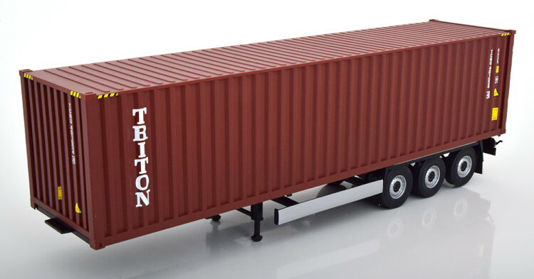 ソリド 1/24 トレーラー トリトン ダークレッド /ブラックSolido 1:24 Sonstiges Container trailer 40Ft. dark red