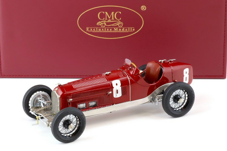 CMC 1/18 アルファロメオ F1 P3 N 8 優勝 イタリアGP 1932 タツィオ・ヌヴォラーリ レッドCMC 1/18 ALFA ROMEO F1 P3 N 8 WINNER ITALY GP 1932 TAZIO NUVOLARI RED