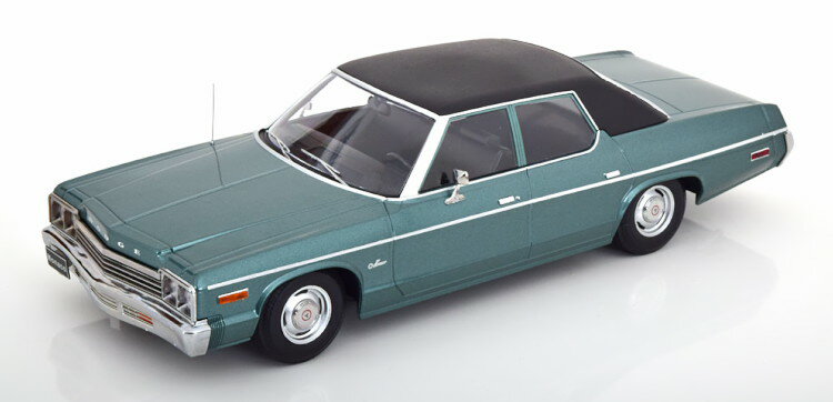 KK-SCALE 1/18 _bW iR 1974 O[^bN/ubNKK-Scale 1:18 Dodge Monaco 1974 greenmetallic black