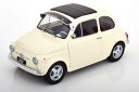 KK-Scale 1/12 フィアット 500 F カスタム 取り外し可能なソフトトップ付き 1968 クリーム 開閉KK-Scale 1:12 Fiat 500 F Custom with removable Softtop 1968 creme