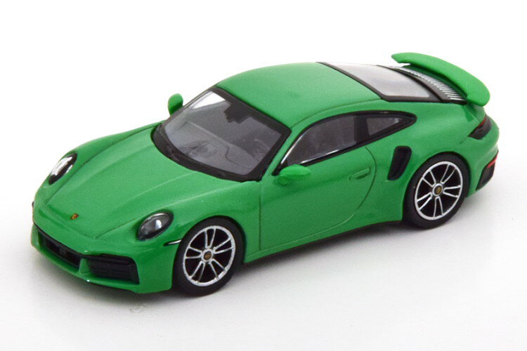 MINI GT 1/64 |VF 911 (992) ^[{ S N[y O[MINI GT 1:64 Porsche 911 (992) Turbo S Coupe green