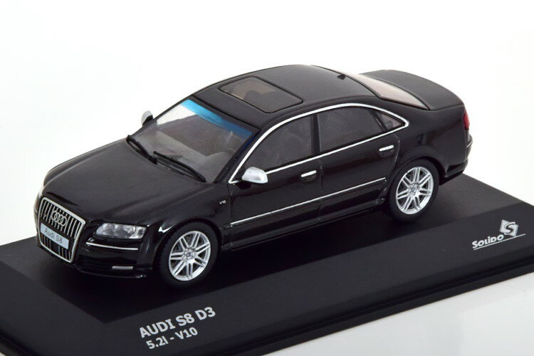  1/43 ǥ S8 D3 2010 ֥åSolido 1:43 Audi S8 D3 2010 black