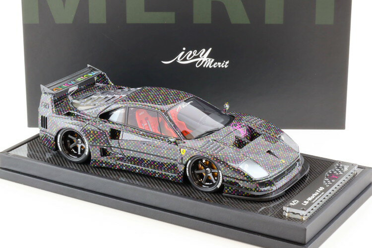 IVY Model 1/18 VIRTUE tF[ F40 LB [NX LBWK ubN LV 30IVY Model 1:18 VIRTUE Ferrari F40 LB Works LBWK black LV - Limited 30 pcs.