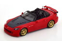 MINI GT 1/64 ホンダ S2000 無限コンバーチブル レッドカーボンMINI GT 1:64 Honda S2000 Mugen Convertible red carbon