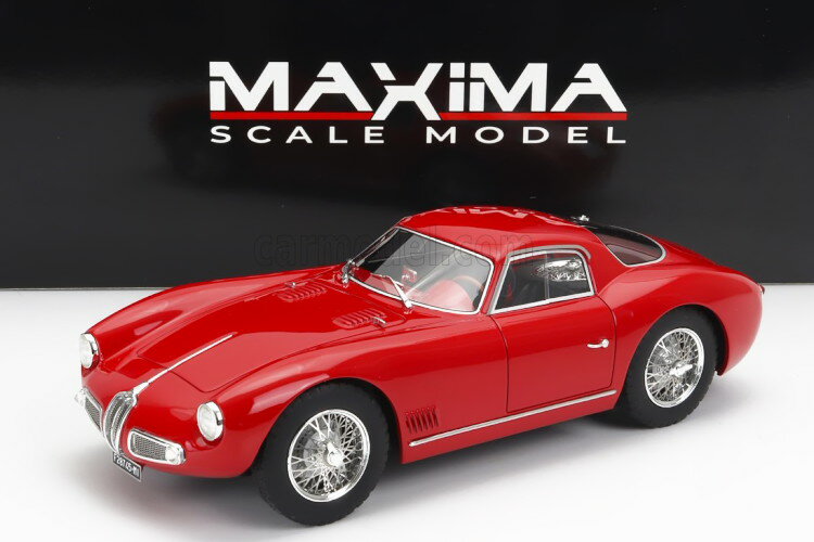 マキシマ 1/18 アルファロメオ ATL スポーツ クーペ 2000 1968 ロッソ アルファ レッド/クローム ホイールMAXIMA 1:18 ALFA ROMEO ATL SPORT COUPE 2000 1968 ROSSO ALFA RED CHROMED WHEELS