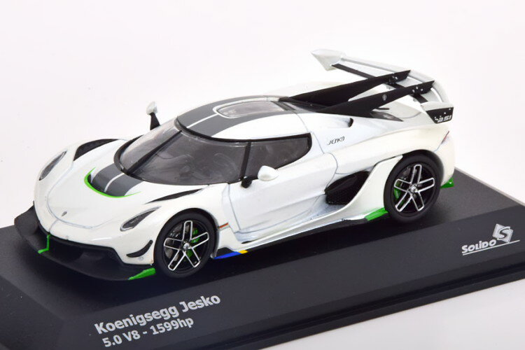 \h 1/43 P[jOZO WFXR 5 0 V8 2021 zCg^bNO[Solido 1:43 Koenigsegg Jesko 5 0 V8 2021 whitemetallic grey