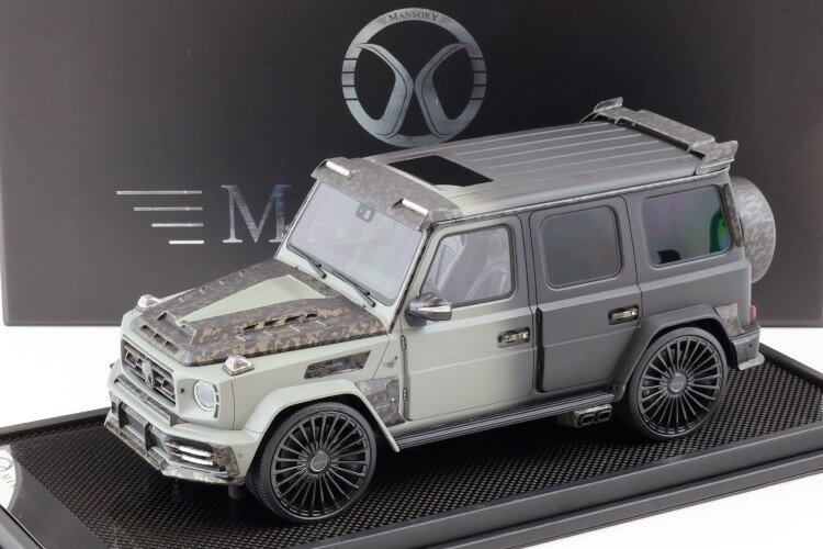 モーターヘリックス 1/18 メルセデスベンツ Gクラス G63 AMG マンソリー UAE マットブラック 99台限定MOTORHELIX 1:18 MERCEDES BENZ G-Class G63 AMG Mansory UAE matt black/ grey - Limited 99 pcs