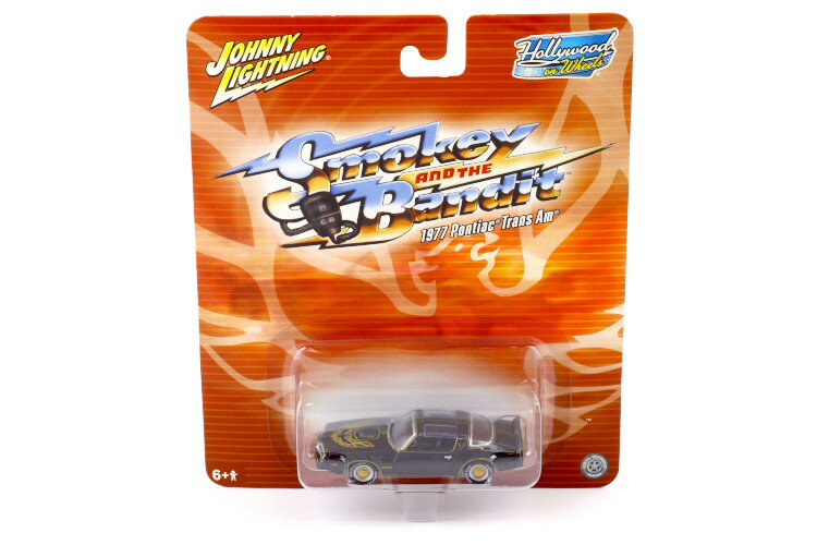 Johnny Lightning 1/64 1977 ポンティアック トランザム ブラック トランザム7000 （Smokey and the Bandit）Johnny Lightning 1:64 1977 Pontiac Trans Am black SMOKEY AND THE BANDIT