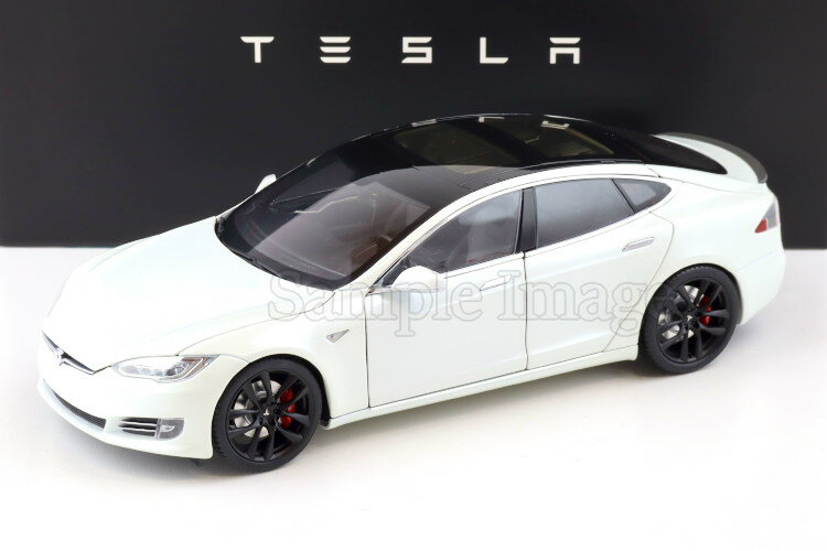 eX 1/18 eX f S P100D p[zCg _CLXg fB[[o[W J1:18 Tesla Model S P100D pearl white Diecast DEALER VERSION