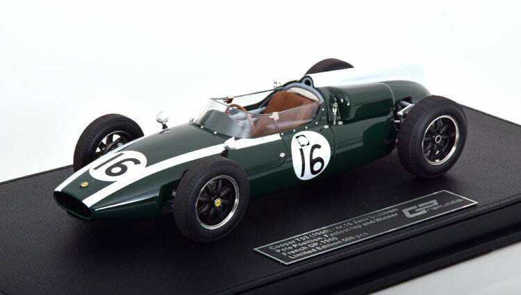 GP Replicas 1/18 N[p[ T53 D tXGP [h`sI 1960 Brabham V[P[Xt 500GP-REPLICAS 1:18 COOPER T53 Winner GP France World Champion 1960 Brabham with ShowCase Limited 500 pcs