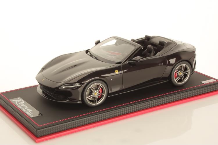 MR-MODELS 1/18 フェラーリ ローマ スパイダー オープン 2020 CON VETRINA ショーケース付き NERO PUROSANGUE -ブラック 49台限定 MR-MODELS 1:18 FERRARI ROMA SPIDER OPEN 2020 - CON VETRINA - WITH SHOWCASE NERO PUROSANGUE - BLACK LIMITED 49 ITEMS