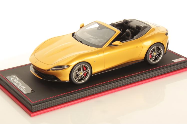 MR-MODELS 1/18 フェラーリ ローマ スパイダー オープン 2020 CON VETRINA ショーケース付き GIALLO MONTECARLO-イエローメット 49台限定 MR-MODELS 1:18 FERRARI ROMA SPIDER OPEN 2020 - CON VETRINA - WITH SHOWCASE GIALLO MONTECARLO-YELLOW MET LIMITED 49 ITEMS