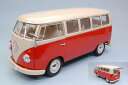 ウィリー 1/18 フォルクスワーゲン T1 バス ウィンドウ バン 1963 レッド/クリーム 開閉WELLY 1:18 Volkswagen T1 Bus Window Van year 1963 red / cream