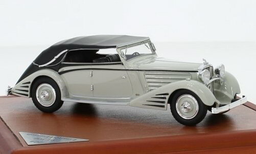 CMF 1/43 }Cobn cFby DS8 STROMLINIEN SPOHN JuI N[Y 1934 CgO[/ubN 300CMF 1:43 MAYBACH ZEPPELIN DS8 STROMLINIEN SPOHN CABRIOLET CLOSED 1934 LIGHT GREY BLACK LIMITED 300 ITEMS