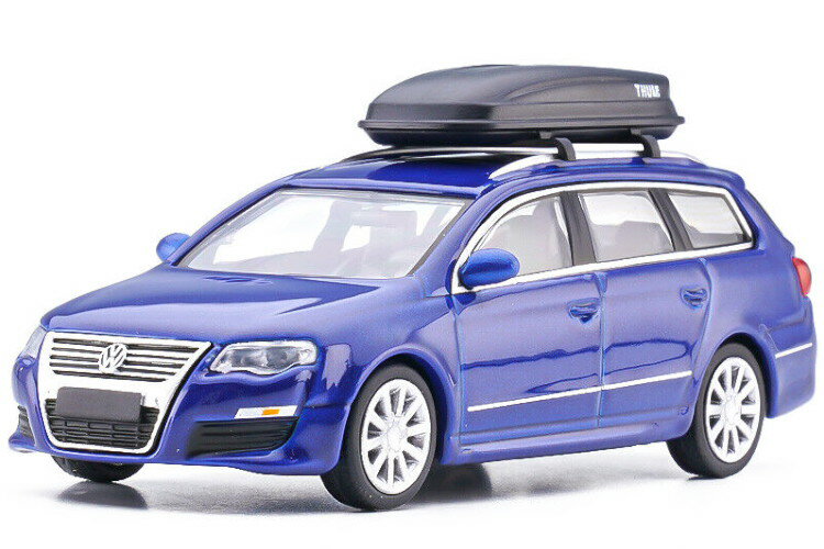 Xcartoys 1/64 tHNX[Q pT[g S gxo[W u[ R36Xcartoys 1/64 VW Passat R36 Wagon Travel Ver. Blue