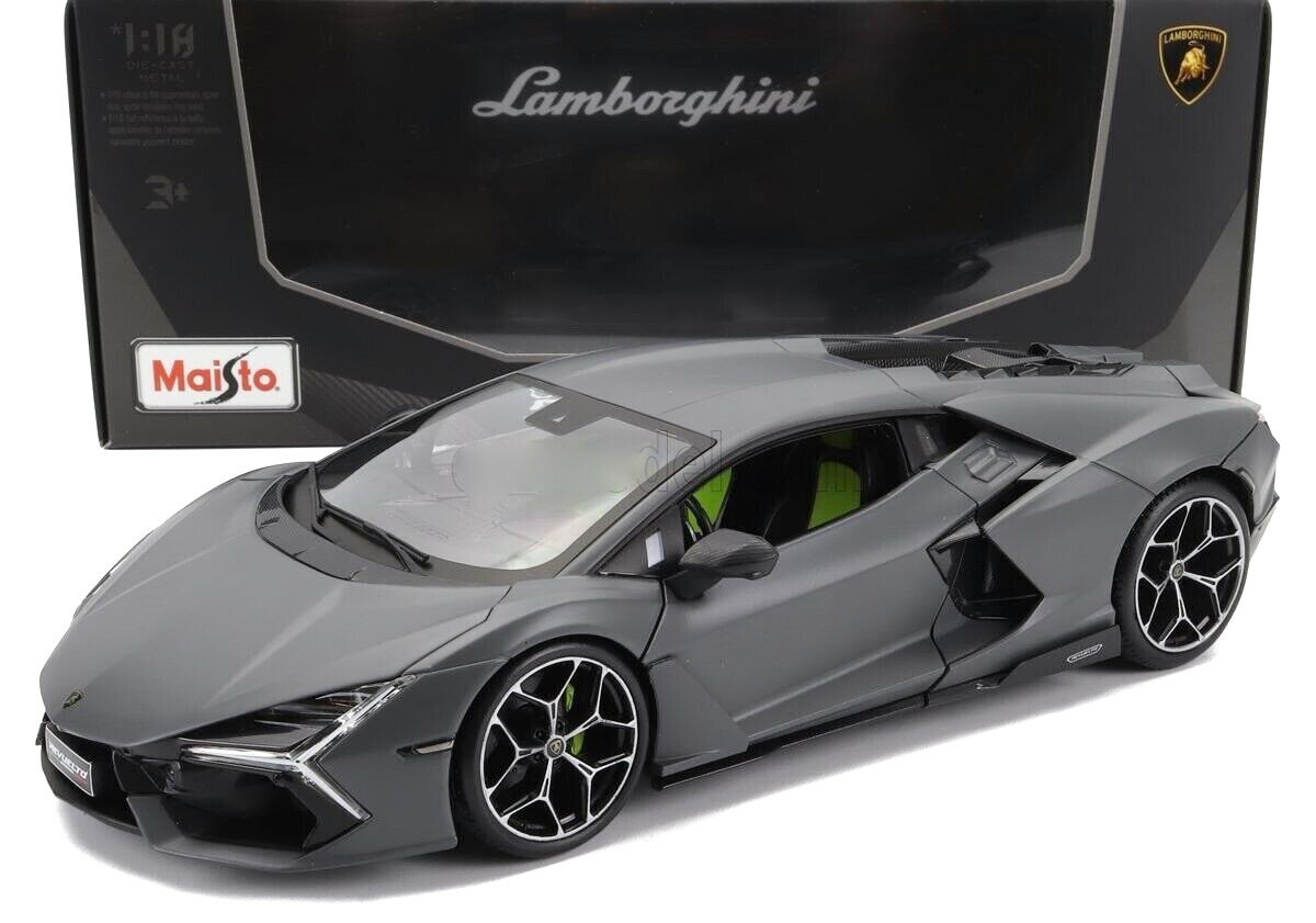 }CXg 1/18 {M[j Gg nCubh 2023 GNXN[Vu J[f J[m}bgO[ JMaisto 1:18 Lamborghini REVUELTO HYBRID 2023 - EXCLUSIVE CARMODEL VULCANO MATT GREY