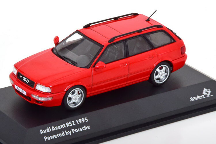 ソリド 1/43 アウディ アバント RS2 パワード バイ ポルシェ 1995 レッドSOLIDO 1:43 AUDI Avant RS2 Powered by Porsche 1995 red