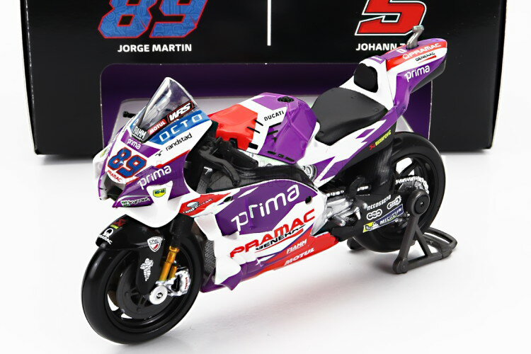 マイスト 1/18 ドゥカティ デスモセディチ GP22 プラマック・レーシング チーム #89 MotoGP シーズン2022 JORGE MARTINMaisto 1:18 DUCATI DESMOSEDICI GP22 TEAM PRAMAC RACING N 89 MOTOGP SEASON 2022 JORGE MARTIN