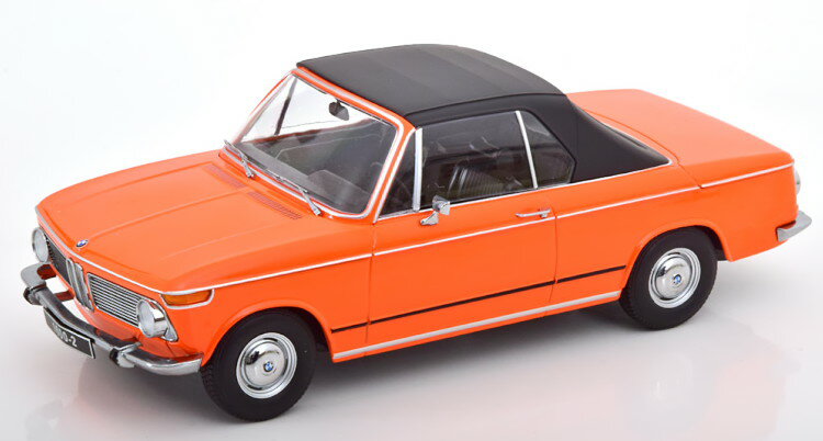 KK-SCALE 1/18 BMW 1600-2 Ro[`u 1968 IWKK-Scale 1:18 BMW 1600-2 Convertible 1968 orange