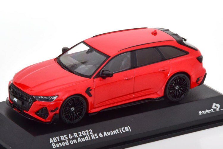 ソリド 1/43 アウディ ABT RS 6-R アバント 2022 レッドメタリック/ブラックSolido 1:43 Audi ABT RS 6-R Avant 2022 redmetallic black