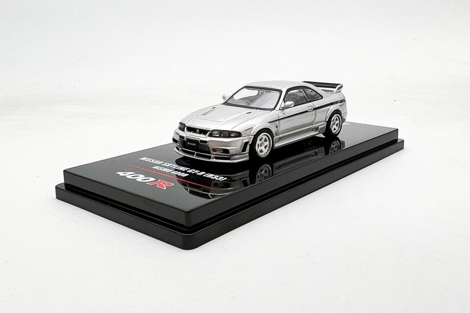 INNO64 1/64 Y XJCC GT-R R33 jX 400R Vo[INNO64 1:64 Nissan Skyline GT-R R33 Nismo 400R Silver