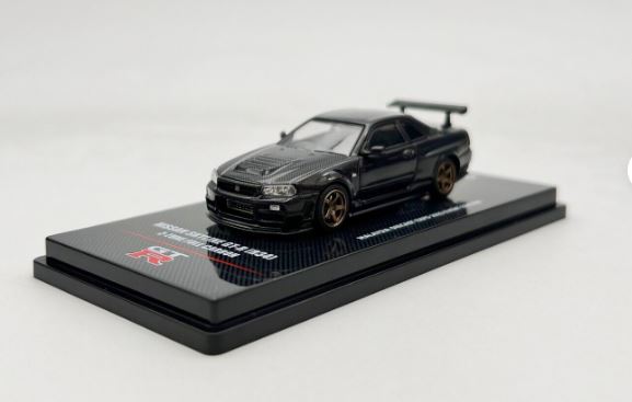 INNO64 1/64 Y XJCC GT-R R34 Z-TUNE tJ[{ ubN }[VA EXPO 2023INNO64 1:64 Nissan Skyline GT-R R34 Z-TUNE Full Carbon Black Malaysia EXPO 2023