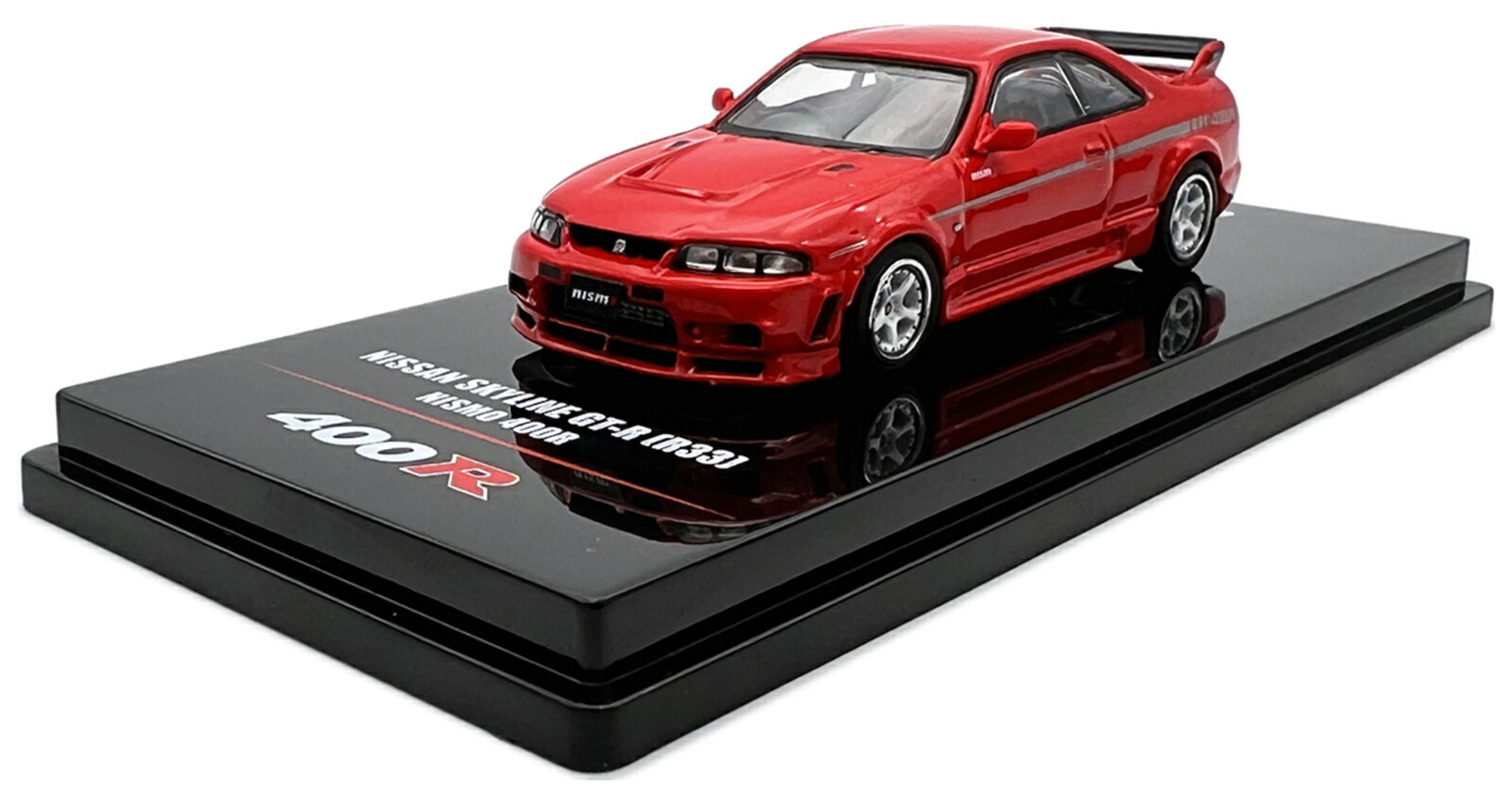 INNO64 1/64 Y XJCC GT-R R33 jX 400R X[p[ NA bh 2INNO64 1:64 Nissan Skyline GT-R R33 Nismo 400R Super Clear Red II