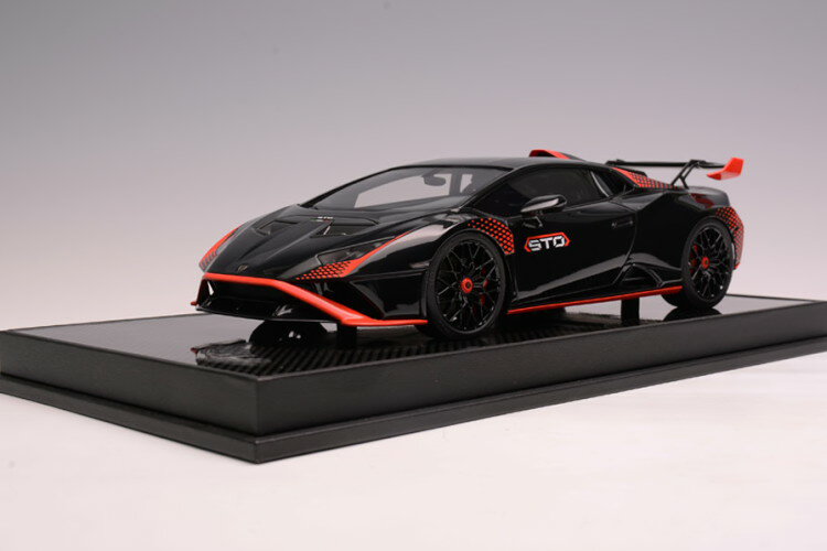 Ivy Models 1/18 ランボルギーニ ウラカン STO グロスブラック/ レッドアクセントIvy Models 1/18 Lamborghini Huracan STO Gloss Black/ Red Accent