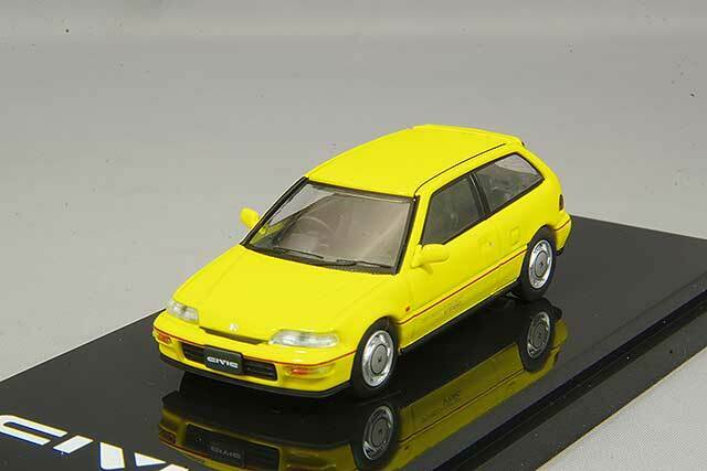 HOBBY JAPAN 1/64 z_ VrbN EF9 SiR 2 CG[HOBBY JAPAN 1/64 Honda CIVIC EF9 SiR II Yellow