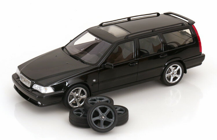 DNA Collectibles 1/18 ボルボ V70 R エステート ブラック エクストラリム付き DNA Collectibles 1:18 VOLVO V70 R estate black with extra rims