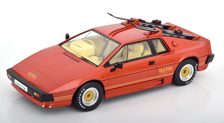 KK-SCALE 1/18 ロータス エスプリ ターボ Movie Version with Ski 1981 コッパーゴールデンKK-Scale 1:18 Lotus Esprit Turbo Movie Version with Ski 1981 copper golden