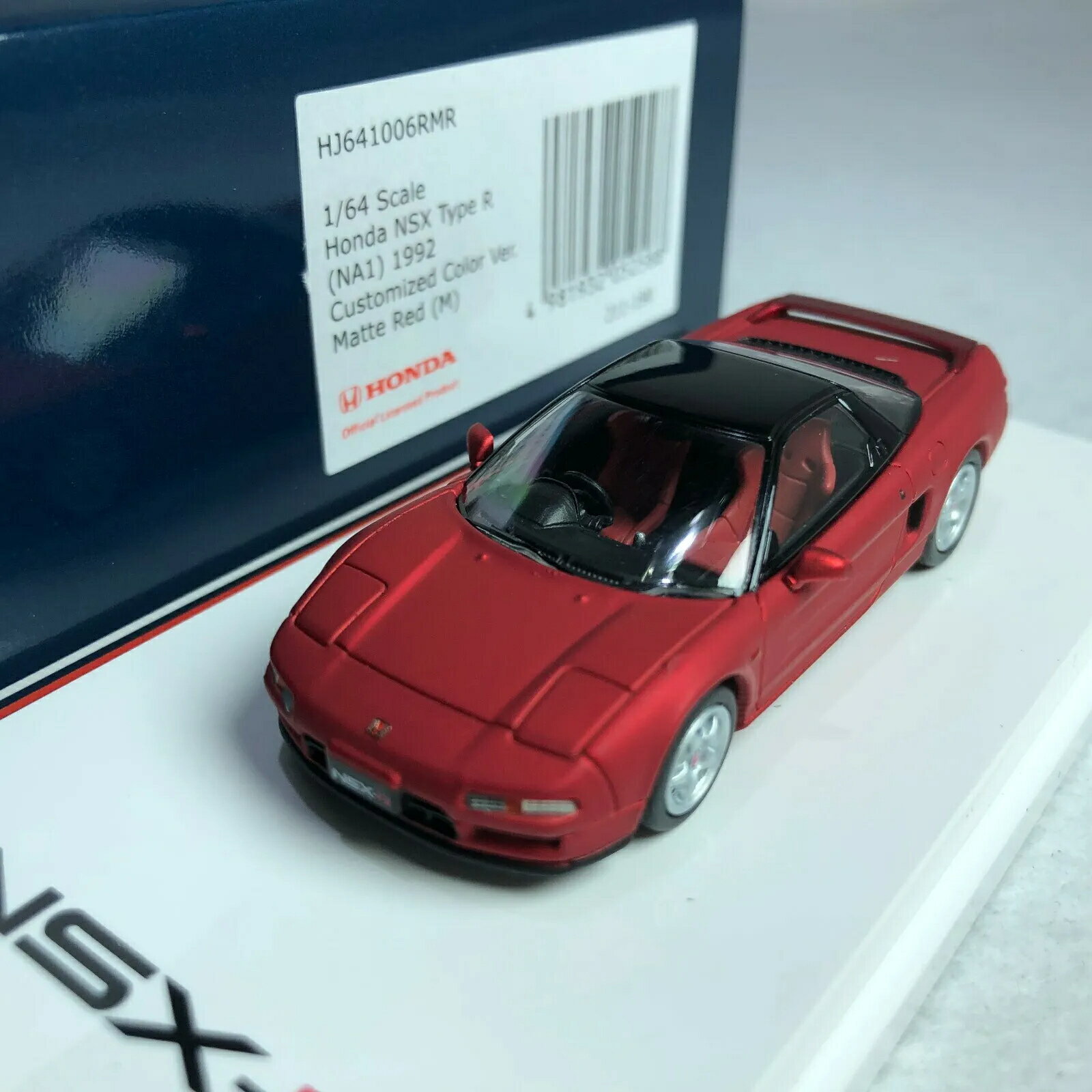 HOBBY JAPAN 1/64 HJ z_ NSX NA1 ^CvR 1992 }bgbh^bNHOBBY JAPAN 1/64 HJ Honda NSX NA1 Type R 1992 Matte Red Metallic