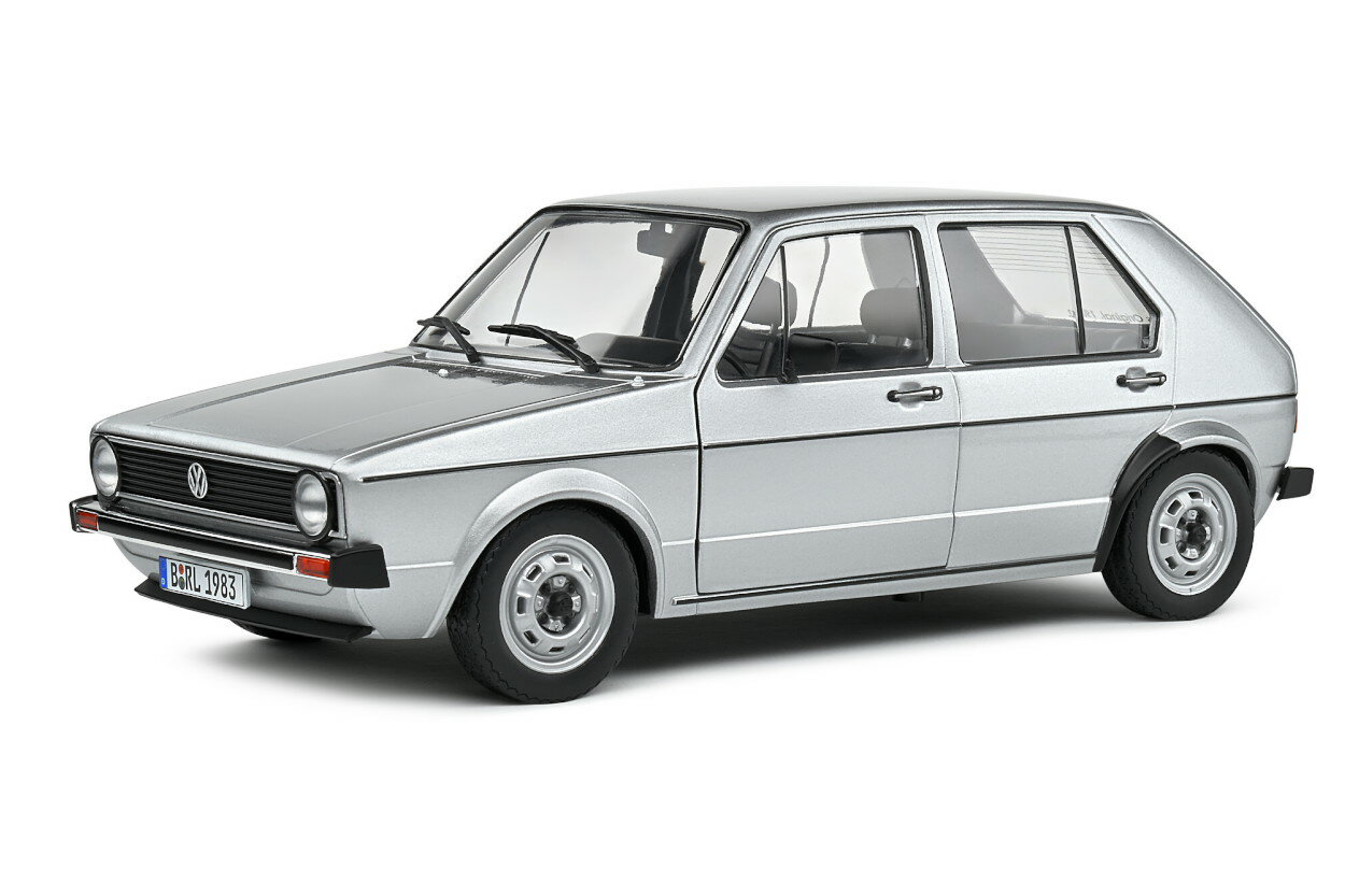 \h 1/18 tHNX[Q St I L 1983 Vo[^bN JSolido 1:18 VW Golf I L year 1983 silver metallic