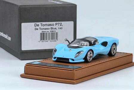 ピーコ 1/43 デ・トマソ P72 2020 ライトブルー 50台限定PEAKO 1:43 DE TOMASO P72 2020 LIGHT BLUE LIMITED 50 ITEMS