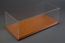 ミニカー用 ディスプレイケース 1/24 プラスチックディスプレイケース ウッドチェリーベース 23cm × 12cm × 8.5cm (内部高さ 8.0cm) VETRINA PLASTIC DISPLAY WOOD CHERRY BASE 23cm × 12cm × 8.5cm (altezza interna cm 8.0)