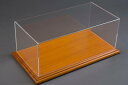 ミニカー用 ディスプレイケース 1/24 プラスチックディスプレイケース ウッドマホガニーベース 23cm × 12cm × 8.5cm (内部高さ 8.0cm) VETRINA PLASTIC DISPLAY WOOD MAHOGANY BASE 23cm × 12cm × 8.5cm (altezza interna cm 8.0)