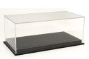 ミニカー用 ディスプレイケース 1/12 プラスチックディスプレイケース レザーベース ブラック 51cm ×24cm × 19cm (内部高さ 15.3cm) VETRINA PLASTIC DISPLAY LEATHER BASE black 51cm ×24cm × 19cm (altezza interna cm 15.3)