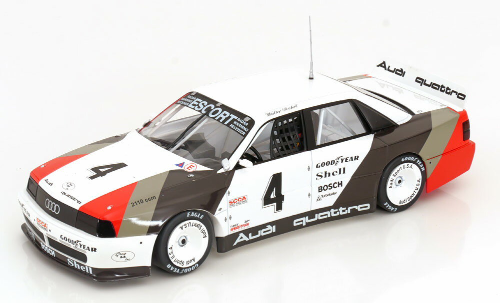 ベルク83 1/18 アウディ 200 クワトロ #4 優勝 サンクトペテルブルク トランザムチャンピオンシップ 1988 RohrlWerk83 1:18 Audi 200 Quattro #4 Winner St Petersburg Trans Am Championship 1988 Rohrl