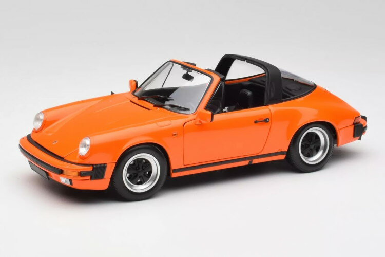 ミニチャンプス 1/18 ポルシェ 911 3.2 カレラ タルガ 1983 オレンジ 開閉Minichamps 1:18 Porsche 911 3.2 Carrera Targa 1983 orange